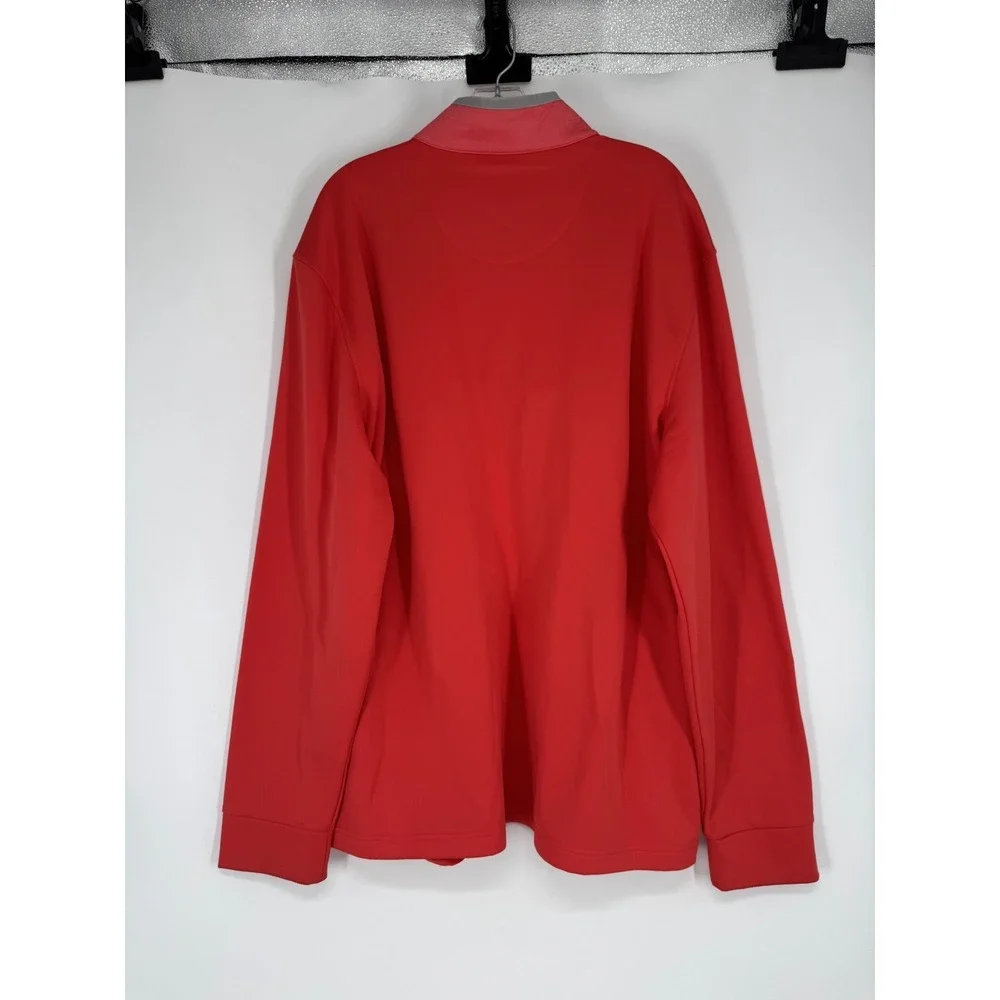 Callaway Golf Quarter 1/4 Zip Pullover Mens Size 3XL Red Performance Sweatshirt